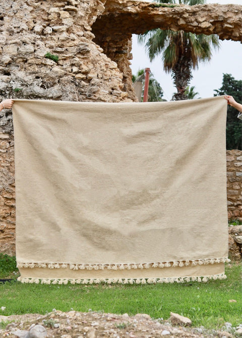 Naturally-Weighted UnDyed Wool Quilt